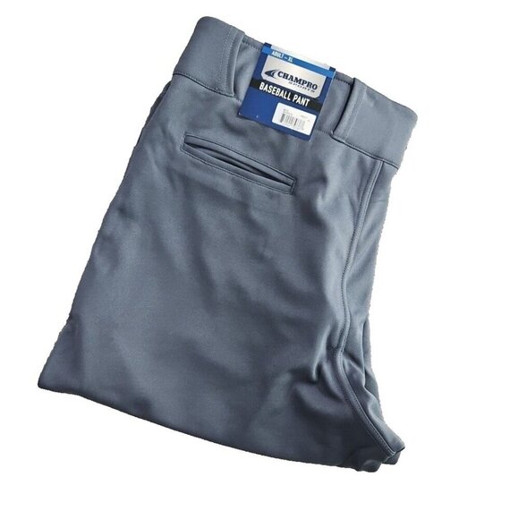 Champro Sports Men's Baseball Pants Adult XL Graphite New with Tags 40x42 - Picture 12 of 12